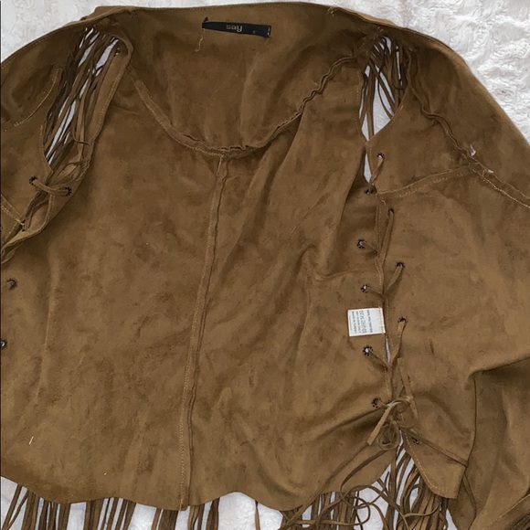 Say fringe faux leather vest - Picture 5 of 5